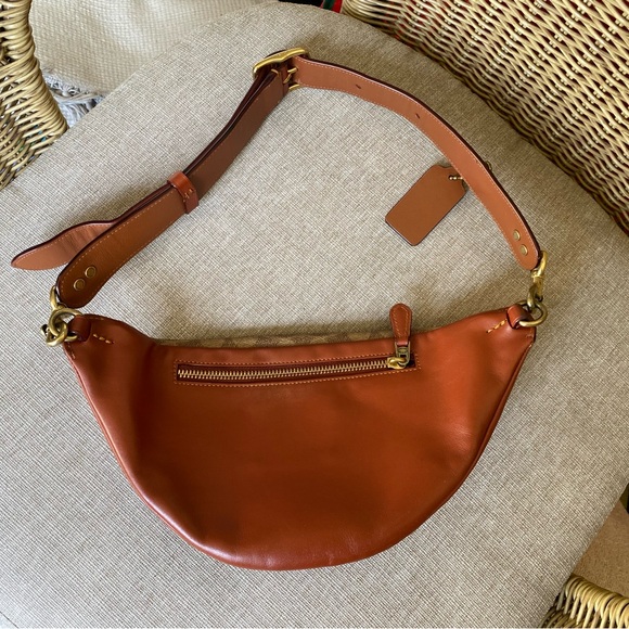 Coach Brown Leather and Tan Canvas Women's Campus Pack Bum Bag - Picture 2 of 6